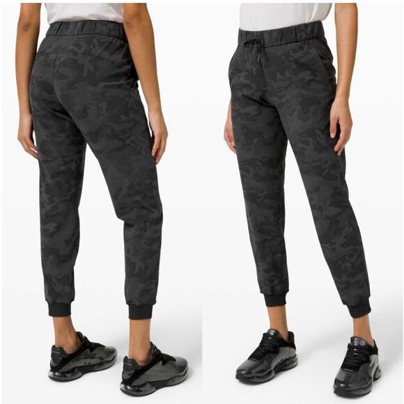 Lululemon On the Fly Jogger 28"Heritage 365 Camo Deep Coal Multi Size 12 - Picture 1 of 5